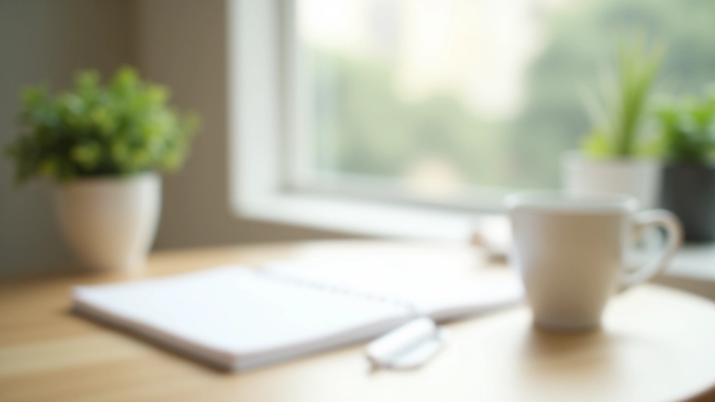 Professional morning discipline workspace with organized desk and natural light