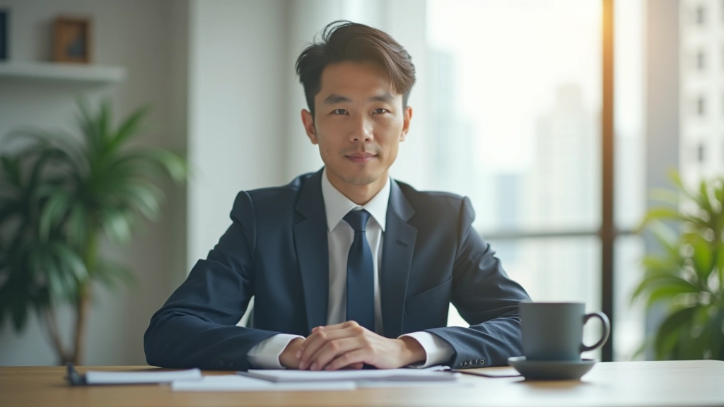 Person at desk in morning light with coffee and planner, focused and fresh